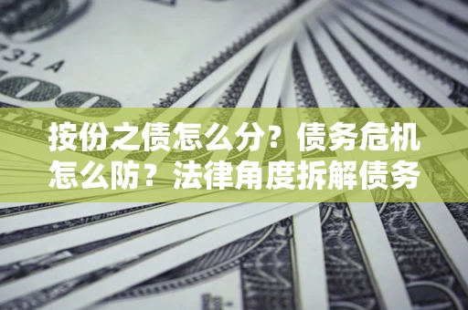 济南按份之债怎么分？债务危机怎么防？法律角度拆解债务分配与风险自保指南