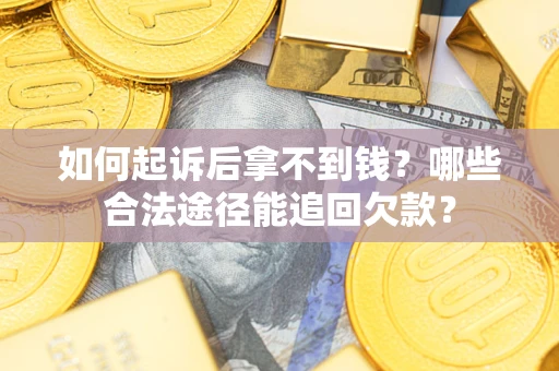 济南如何起诉后拿不到钱？哪些合法途径能追回欠款？