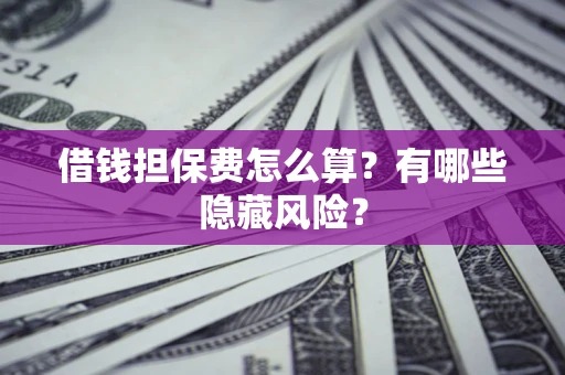 济南借钱担保费怎么算？有哪些隐藏风险？