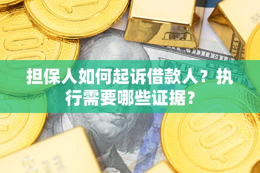 济南担保人如何起诉借款人？执行需要哪些证据？