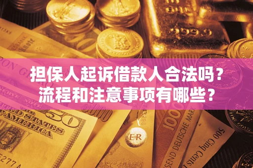 济南担保人起诉借款人合法吗？流程和注意事项有哪些？