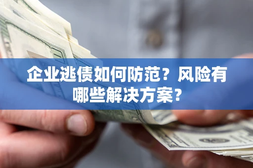 济南企业逃债如何防范？风险有哪些解决方案？