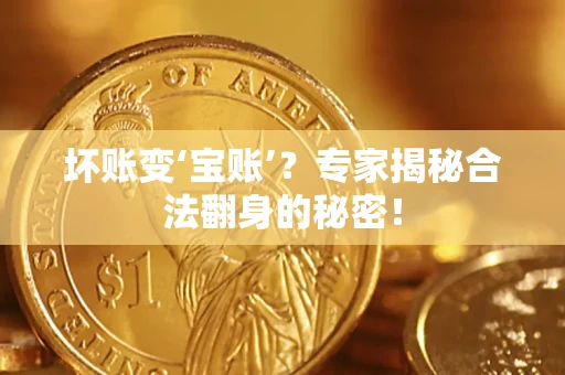 济南坏账变‘宝账’？专家揭秘合法翻身的秘密！
