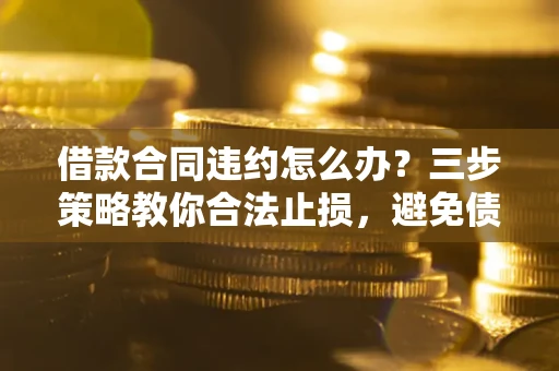 济南借款合同违约怎么办？三步策略教你合法止损，避免债务危机升级