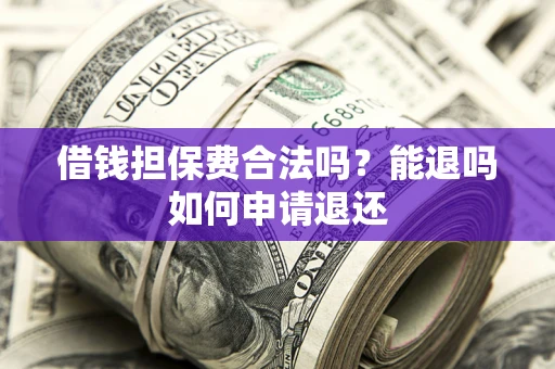 济南借钱担保费合法吗？能退吗如何申请退还