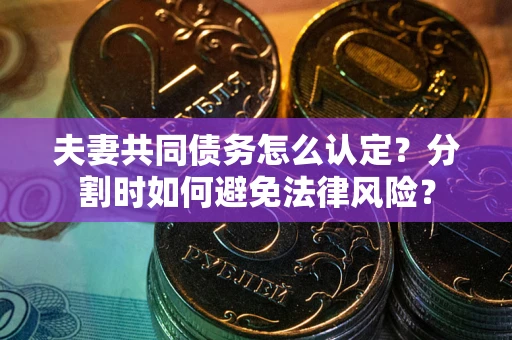 济南夫妻共同债务怎么认定？分割时如何避免法律风险？